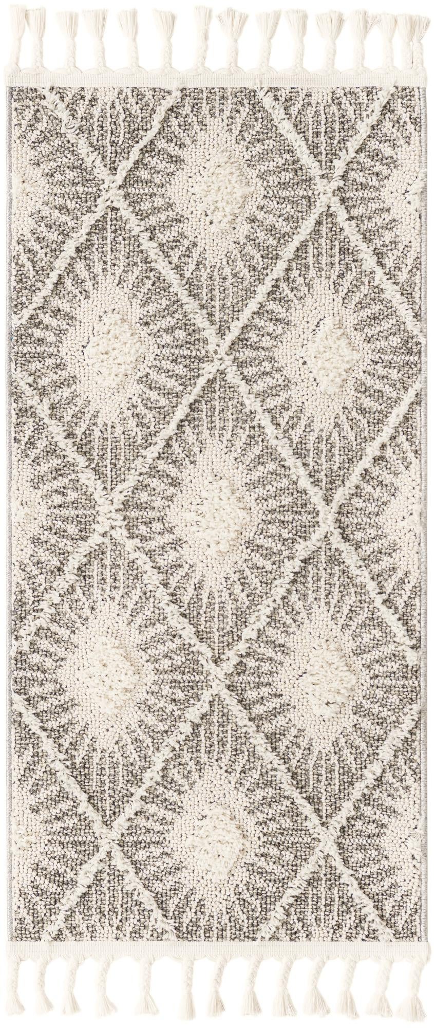 Boho Lilah Gray Ivory Area Rug | Manufacturer additional original detail or rug view