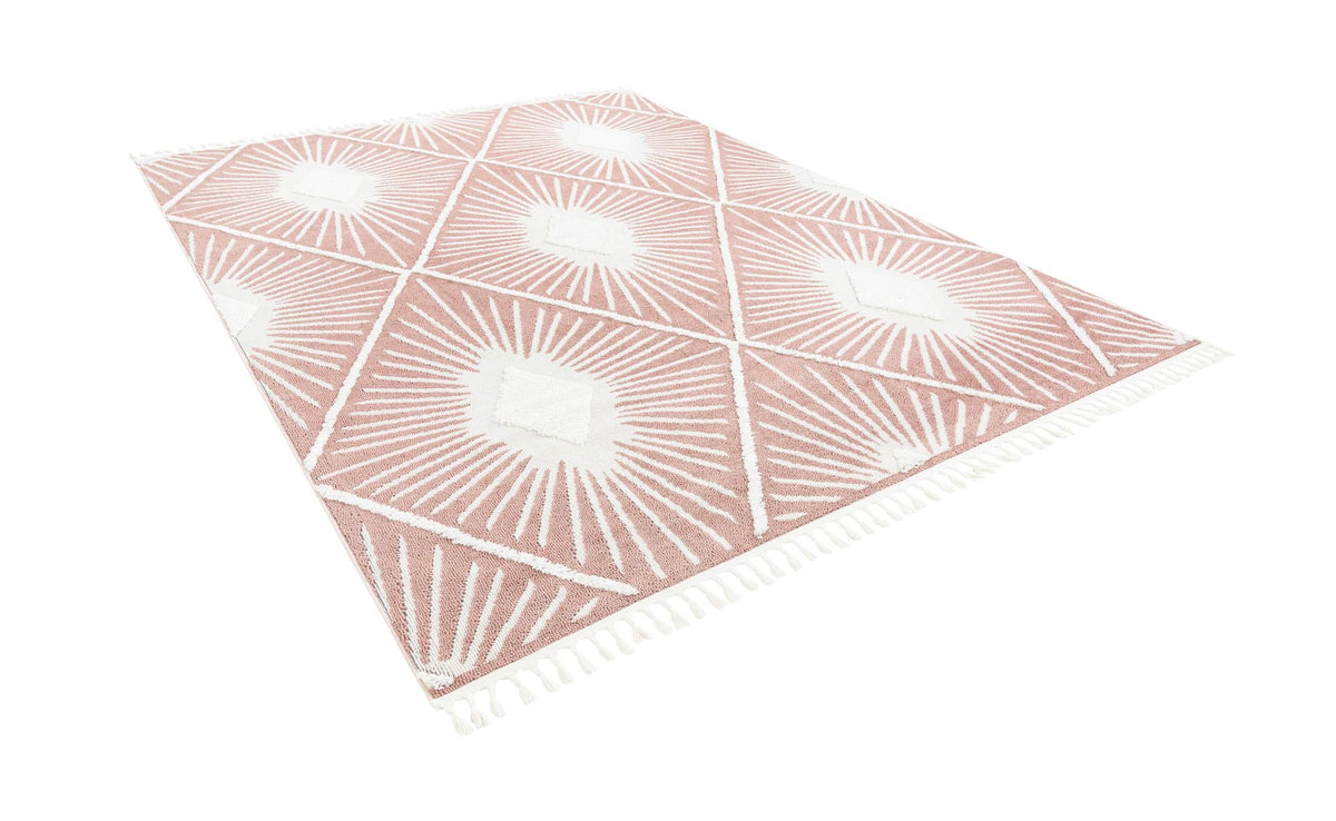 Boho Lilah Pink/Ivory | Supplier rug image / alternate view