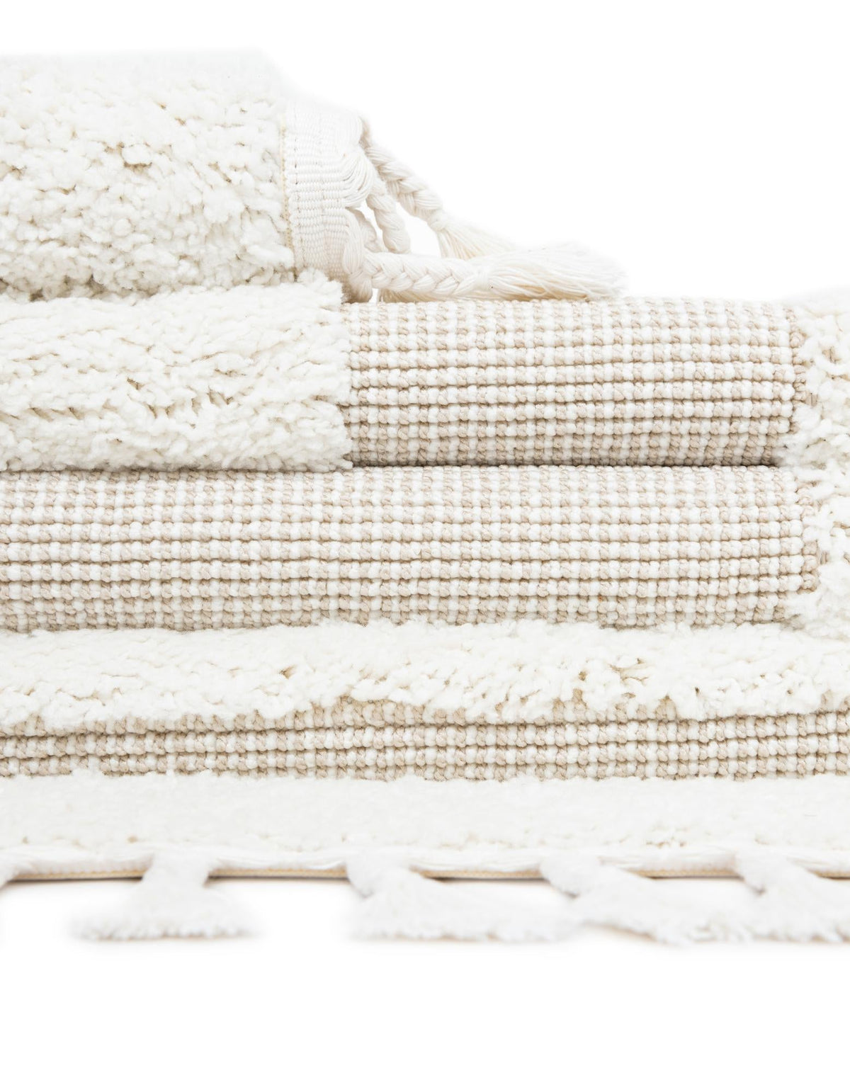 Boho Mimi Ivory & Gray Area Rug | Original manufacturer close-up / detail / alternate shape 
