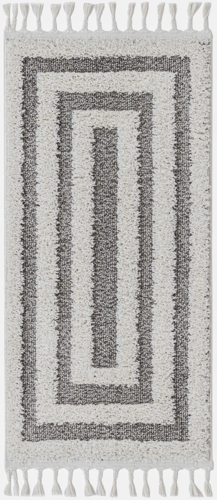 Boho Mimi Gray & Ivory Area Rug: Original supplier detail or alternative rug shot