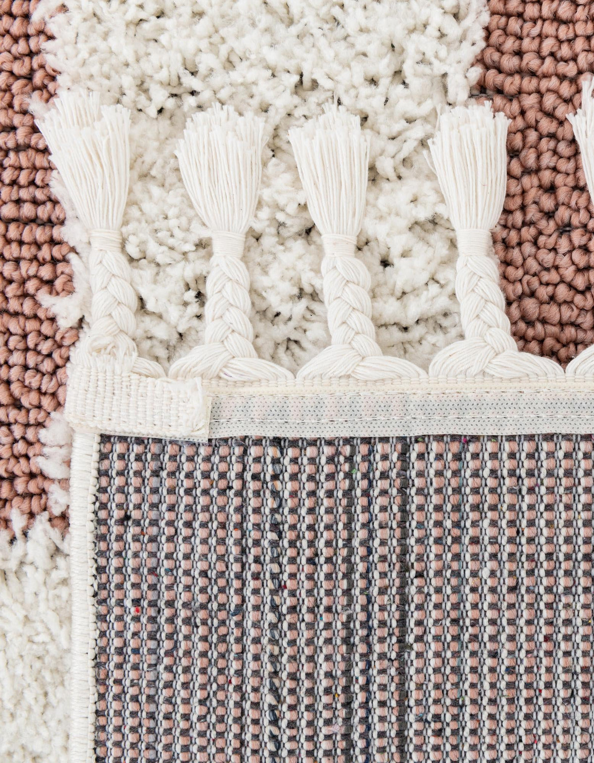 Boho Mimi Pink & Ivory Area Rug | Unique Loom high-resolution supplier additional photo 3188579_image_1034.jpg