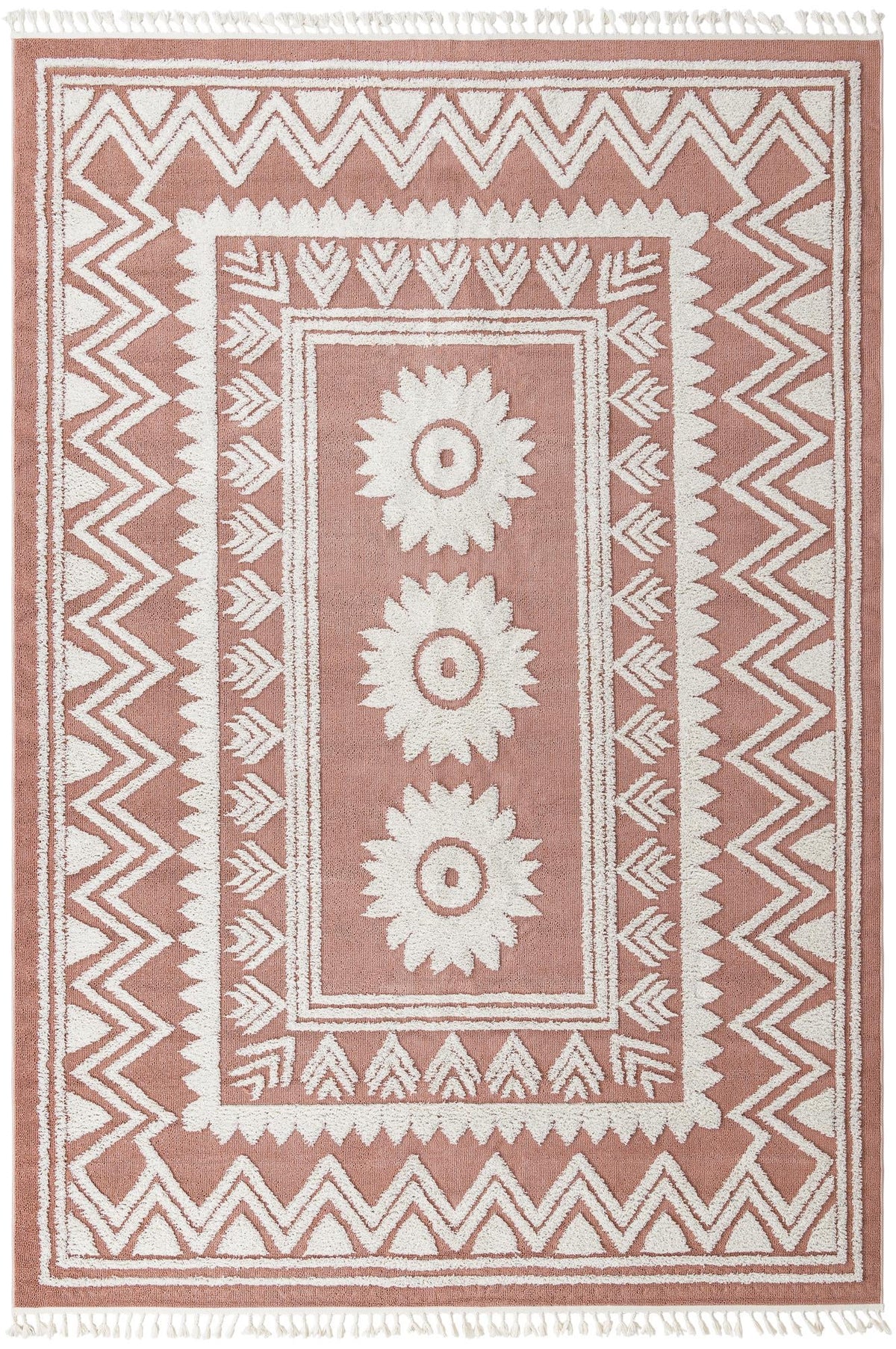 Boho Becca Pink & Ivory Area Rug | Original supplier photo 11