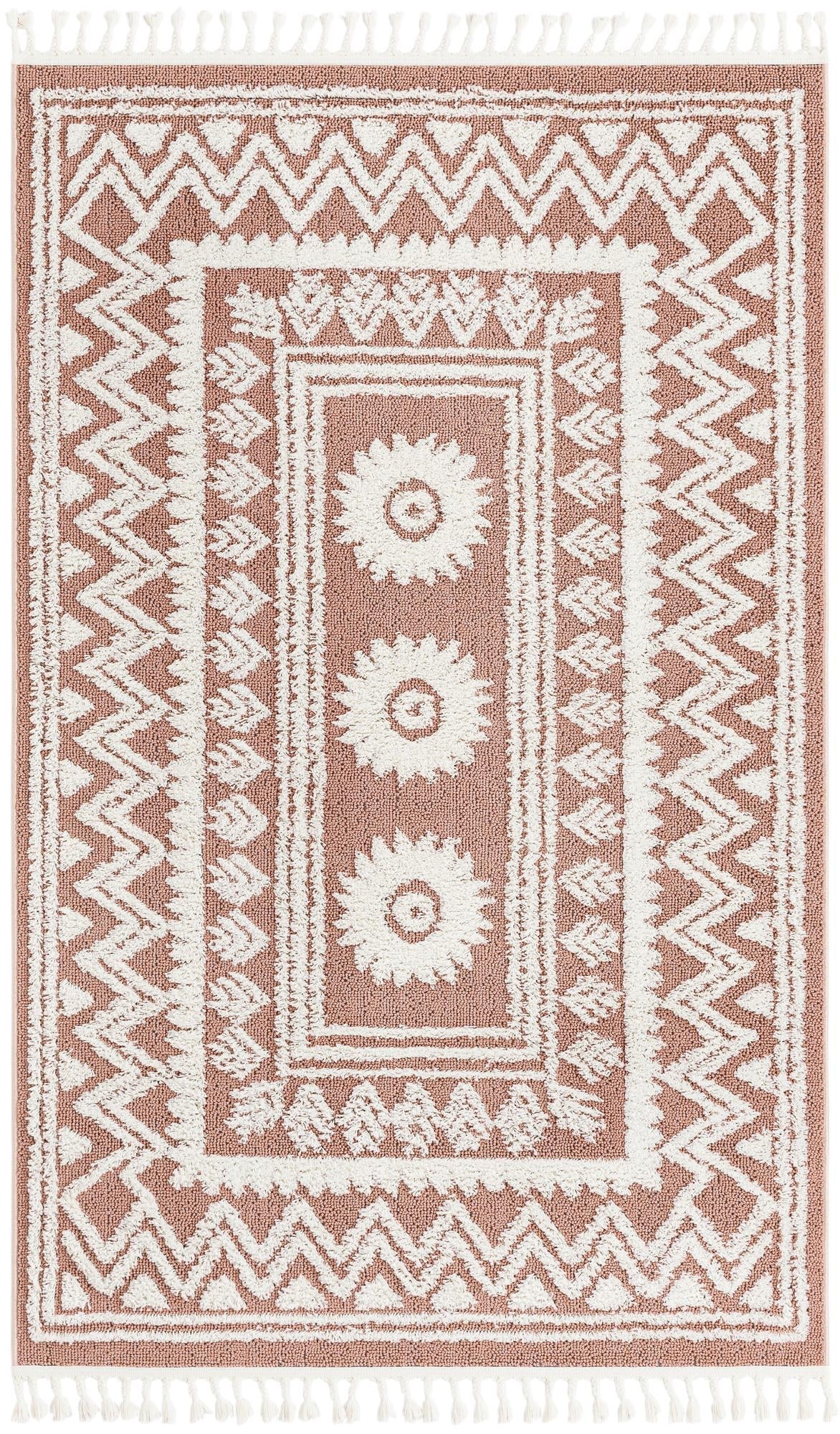 Boho Becca Pink & Ivory Area Rug | Original supplier photo 42