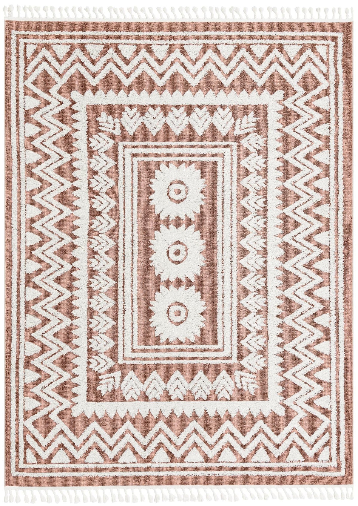 Boho Becca Pink & Ivory Area Rug | Original supplier photo 23