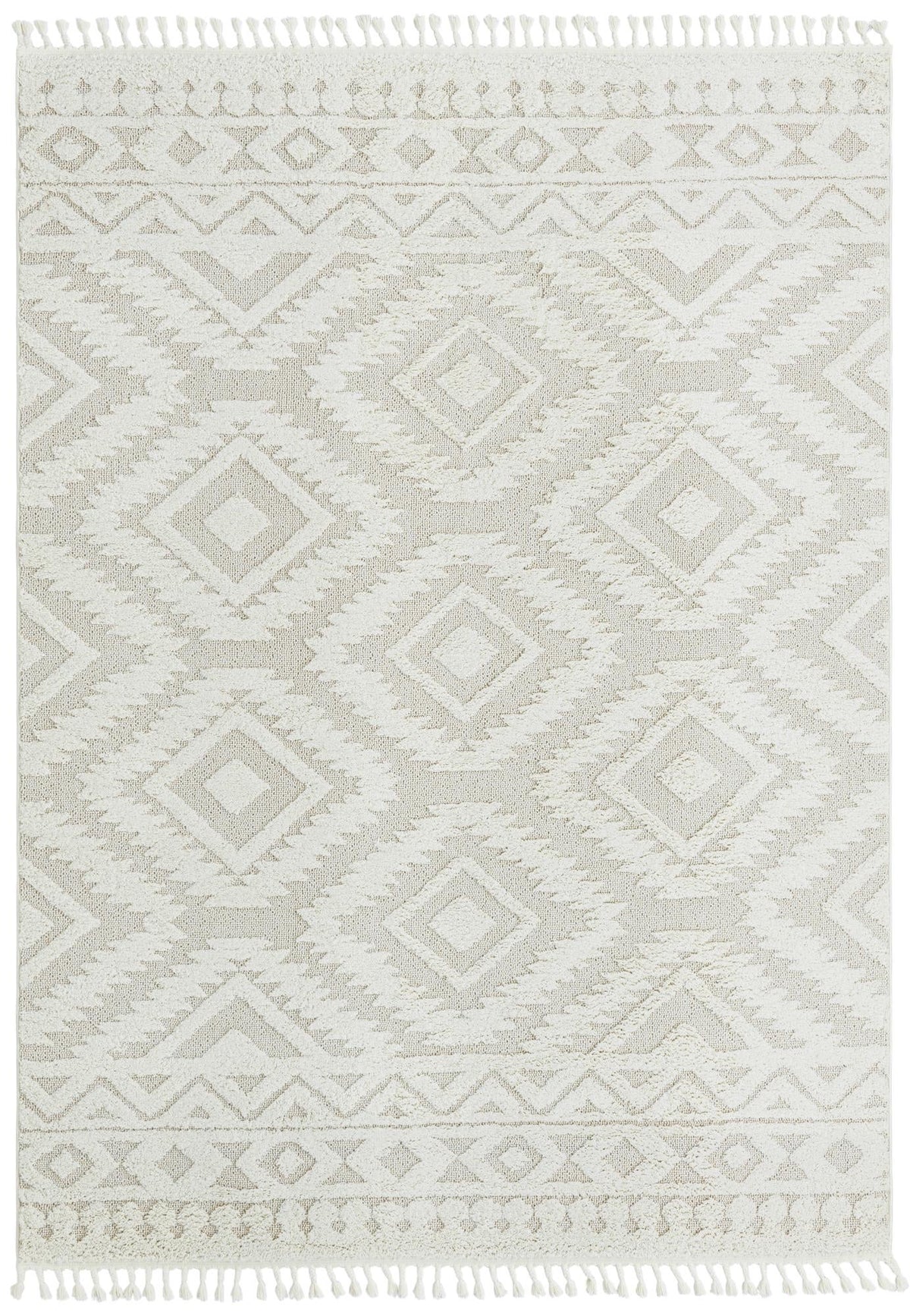 Boho Gigi Ivory & Beige Area Rug: Exact default SKU 3188668 overhead