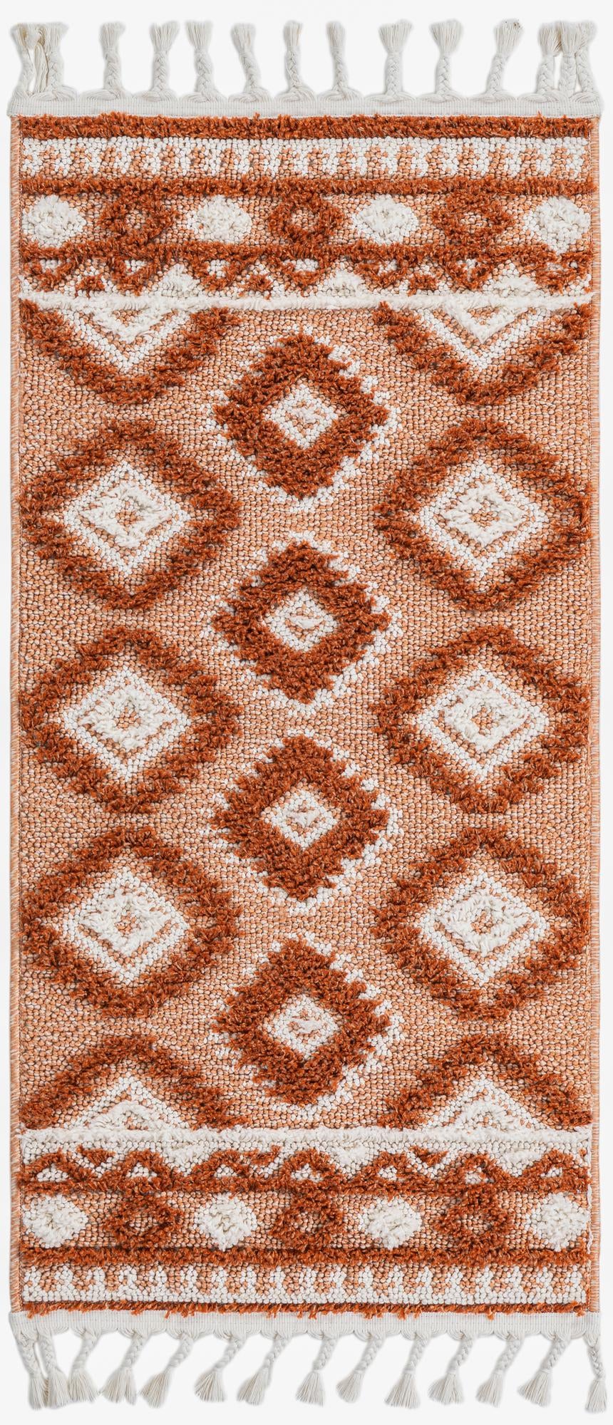 Boho Gigi Rust Red & Ivory Area Rug: Original supplier detail or alternative rug shot