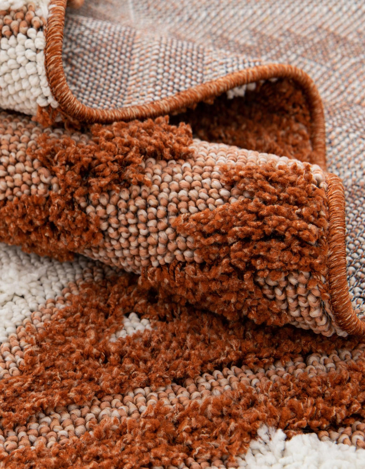 Boho Gigi Rust Red & Ivory Area Rug: Original supplier detail or alternative rug shot