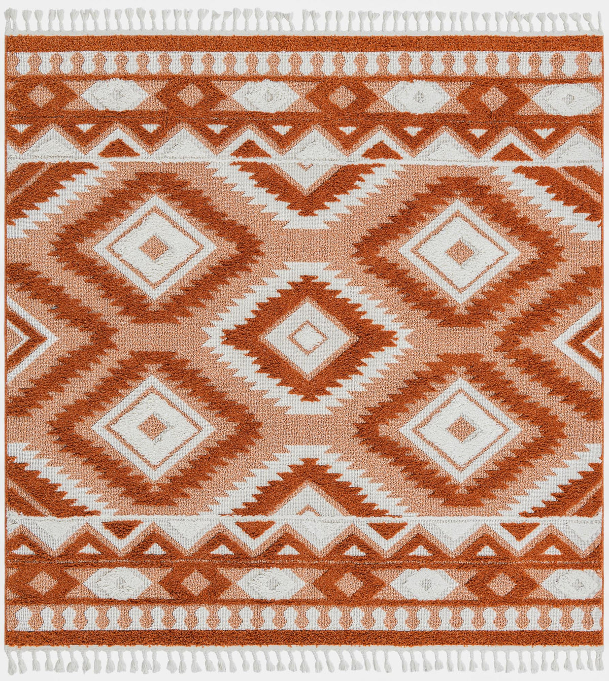 Boho Gigi Rust Red & Ivory Area Rug: Original supplier detail or alternative rug shot