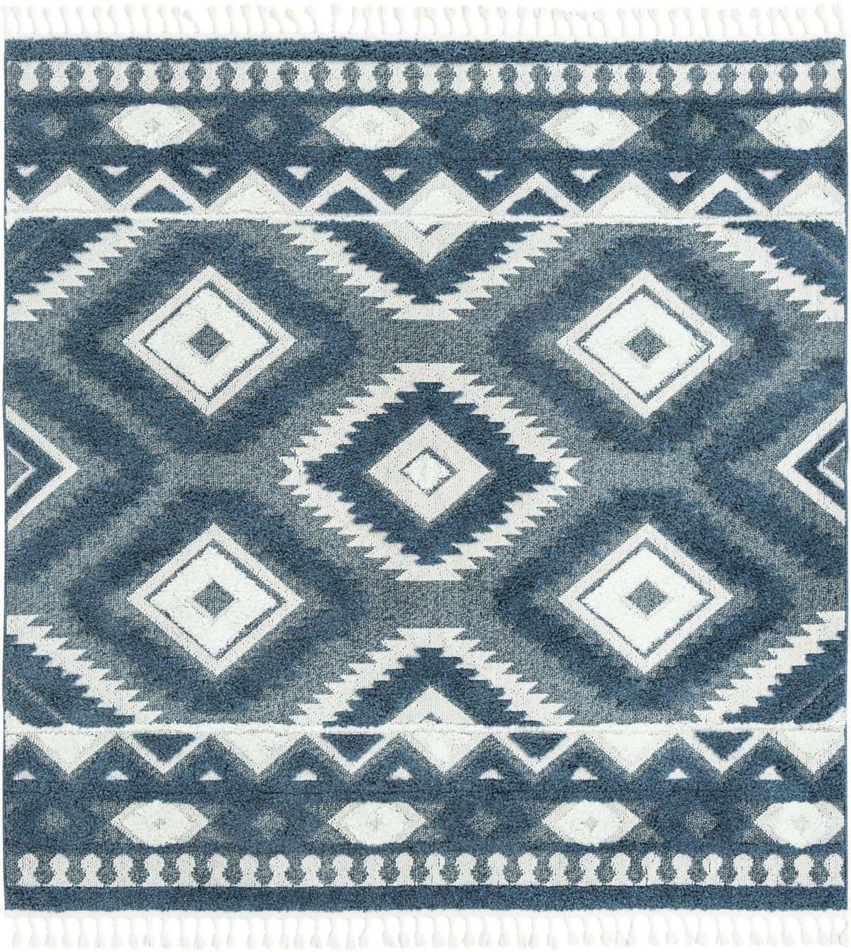 Boho Gigi Blue & Ivory Area Rug | Manufacturer additional original detail or rug view