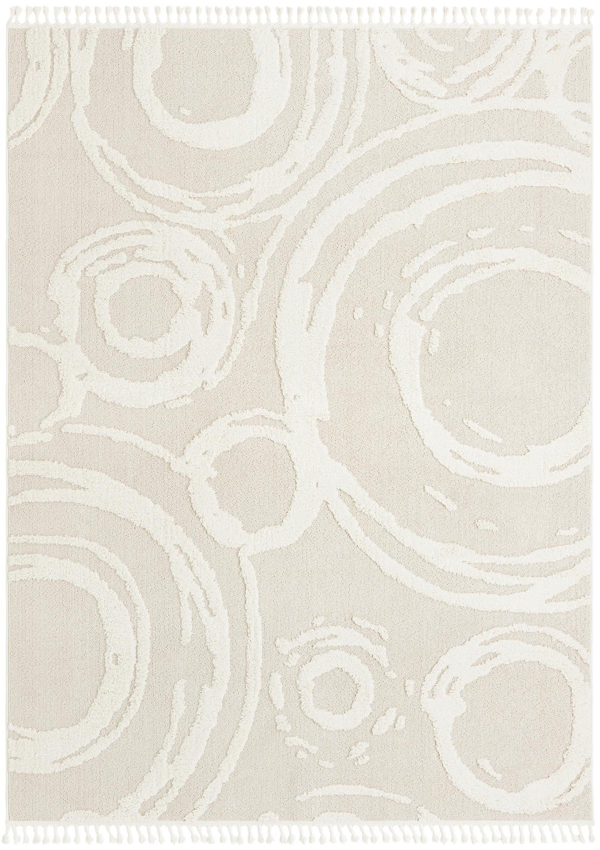 Boho Sas Ivory & Beige Area Rug | Rectangle overhead alternative