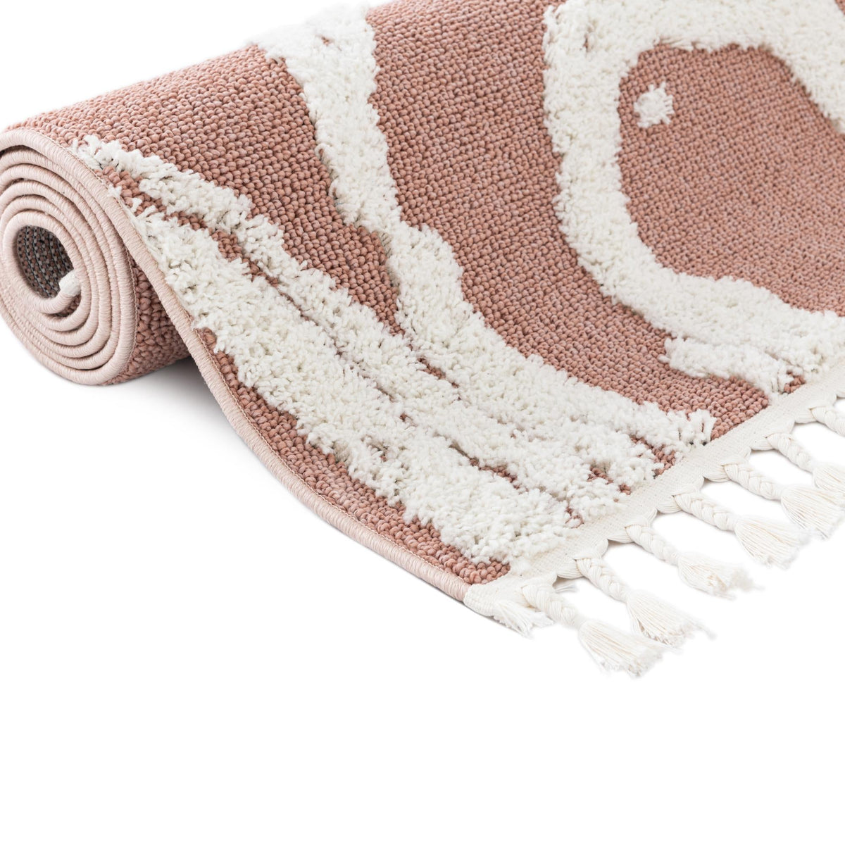 Boho Sas Pink & Ivory Area Rug: Original supplier detail or alternative rug shot