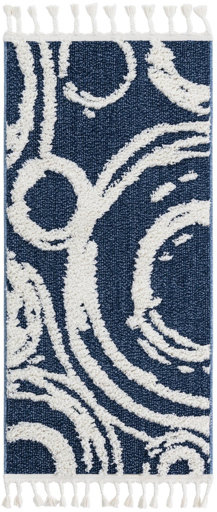 Boho Sas Blue & Ivory Area Rug | Manufacturer additional original detail or rug view