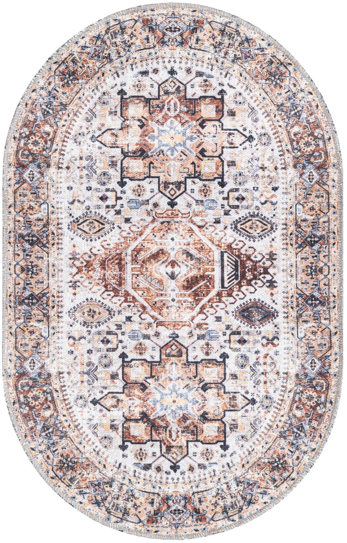 Yara Sunil Ivory Almond & Black Area Rug | original supplier alternate detail or shape