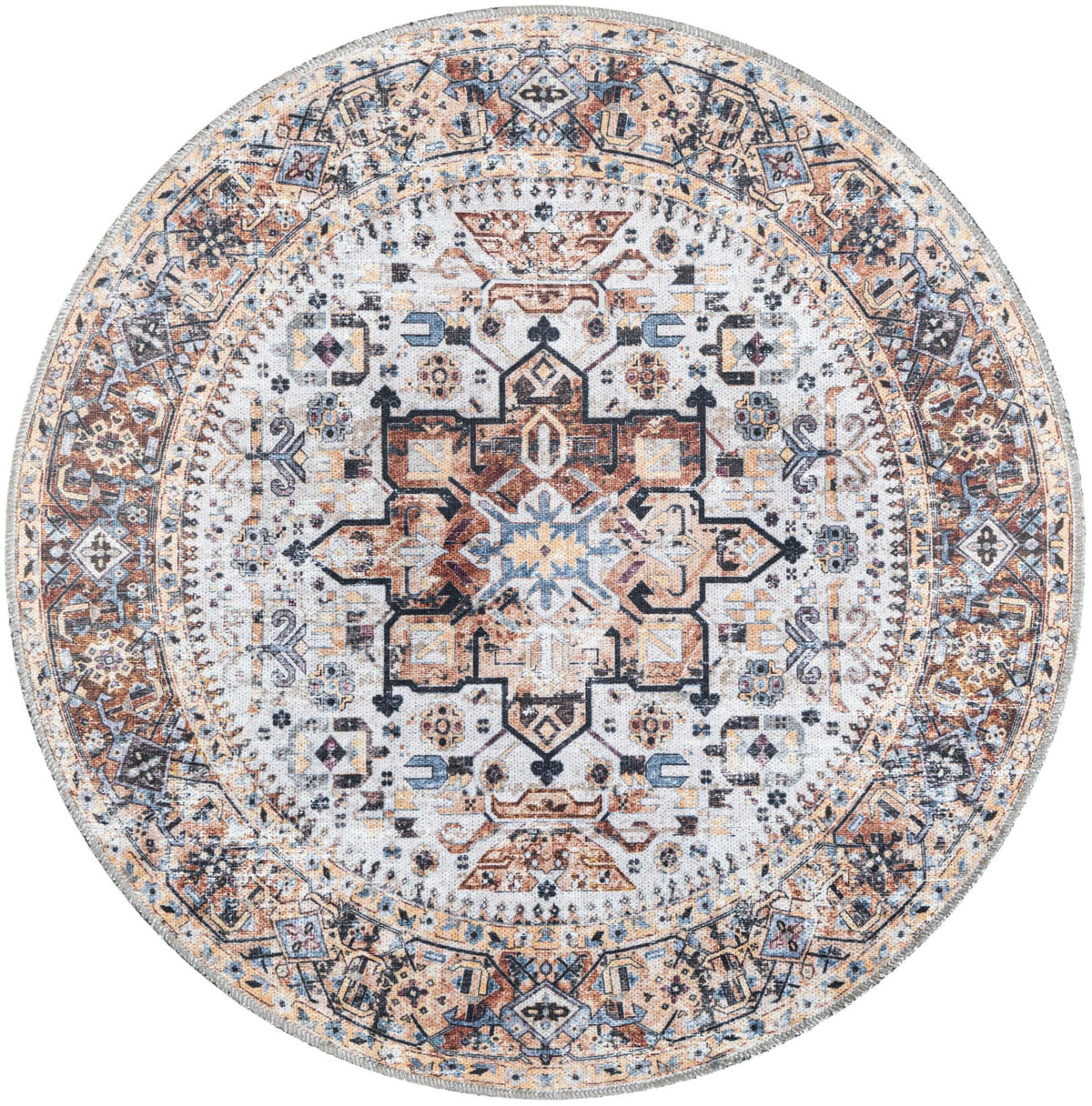 Yara Sunil Ivory Almond & Black Area Rug | original supplier alternate detail or shape