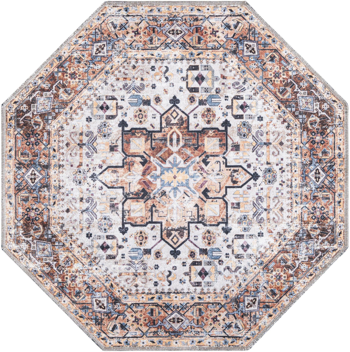 Yara Sunil Ivory Almond & Black Area Rug | original supplier alternate detail or shape
