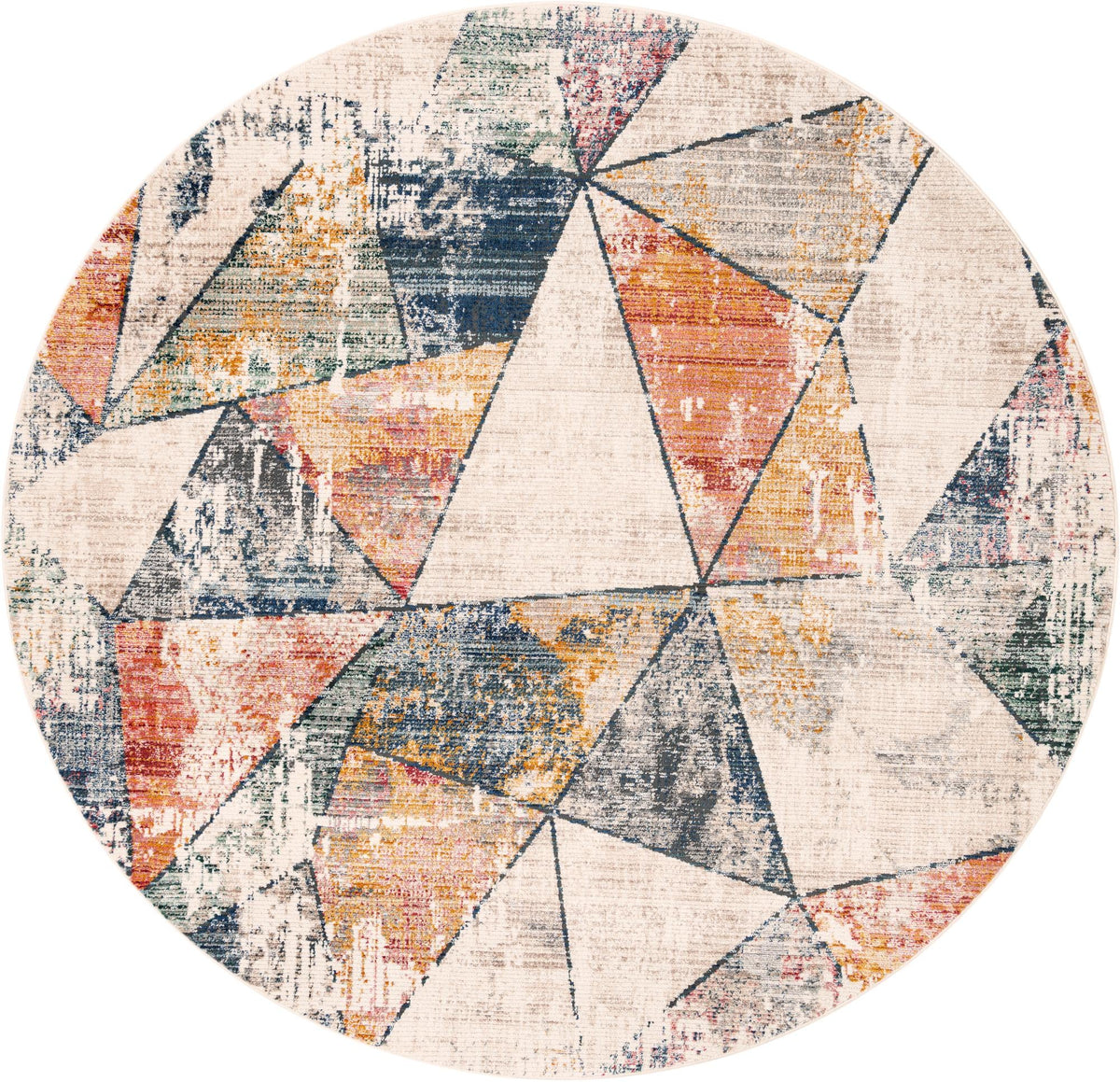 Gemstone Kaleidoscop Multi & Beige Area Rug | Manufacturer additional original detail or rug view