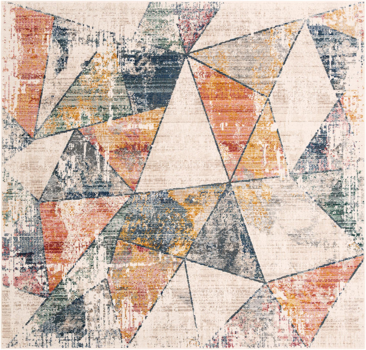 Gemstone Kaleidoscop Multi & Beige Area Rug | Manufacturer additional original detail or rug view