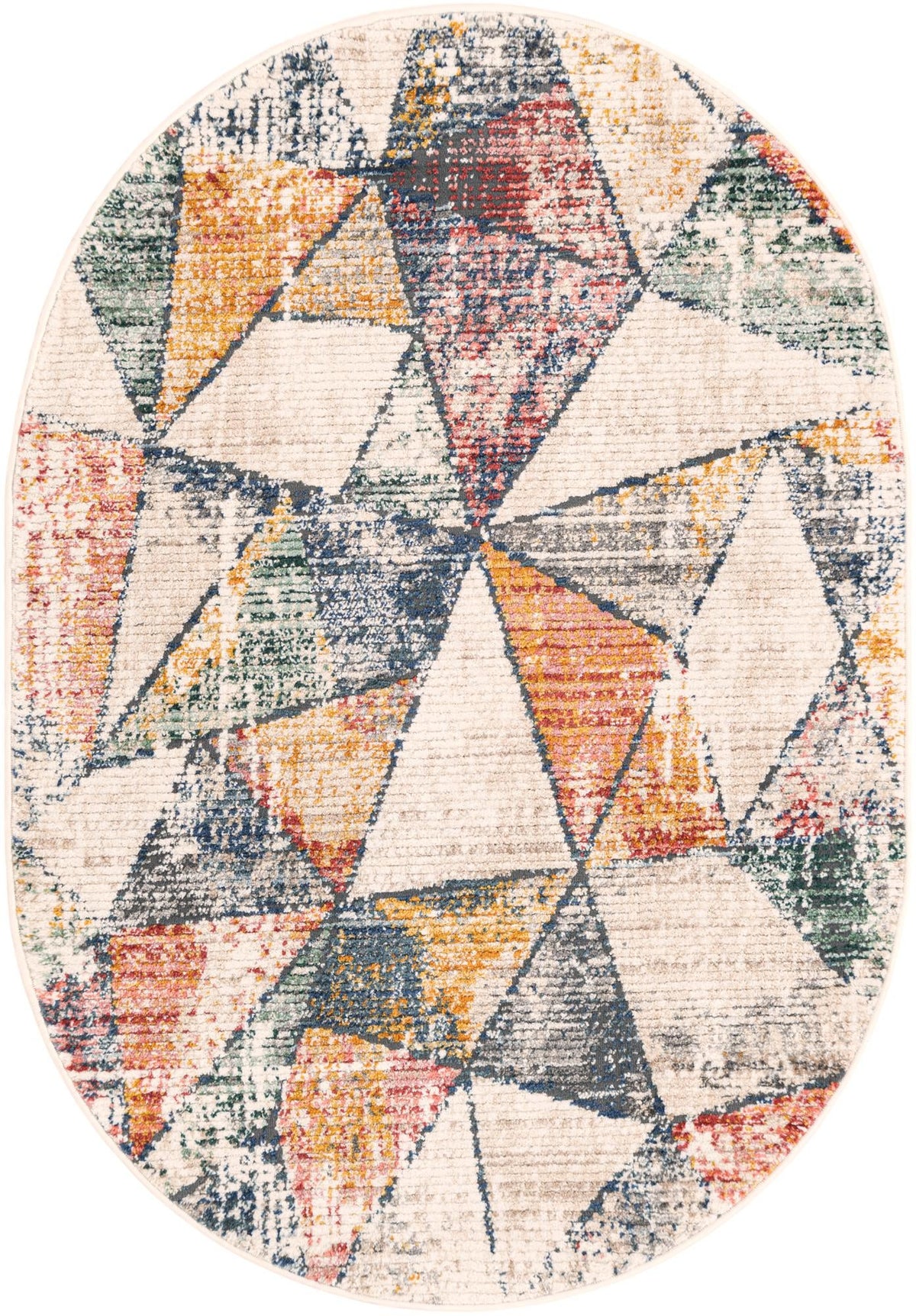 Gemstone Kaleidoscop Multi & Beige Area Rug | Manufacturer additional original detail or rug view