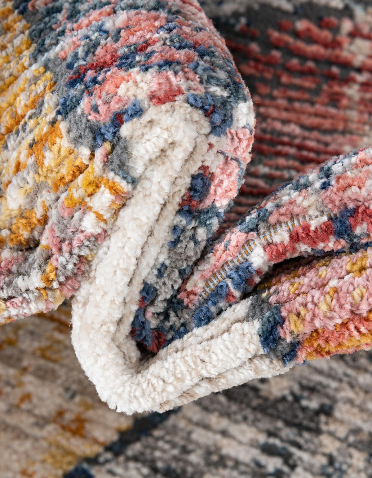 Gemstone Kaleidoscop Multi & Beige Area Rug | Manufacturer additional original detail or rug view