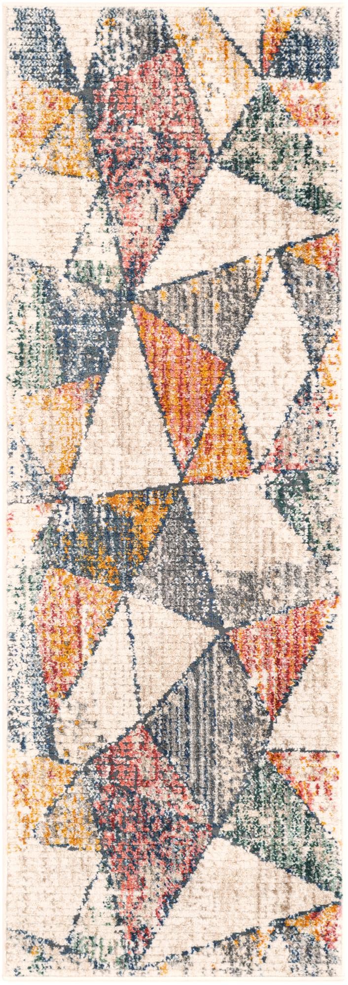 Gemstone Kaleidoscop Multi & Beige Area Rug | Manufacturer additional original detail or rug view