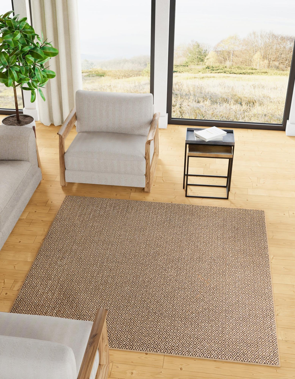 Dunes Hiekka Natural & Brown Area Rug | Original supplier photo 21