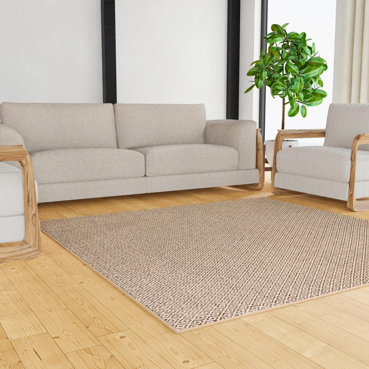 Dunes Hiekka Natural & Brown Area Rug | Original supplier photo 23