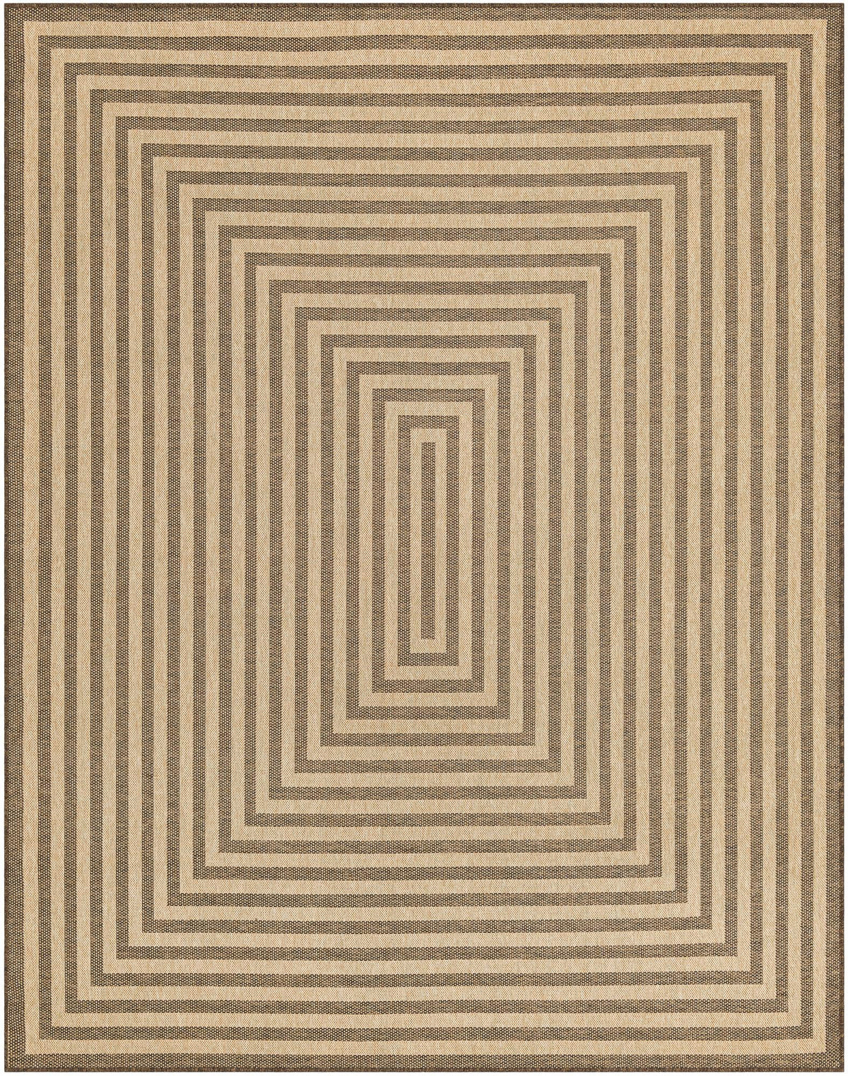 Dunes Piasek Natural and Brown Area Rug | exact lead 3195818 overhead