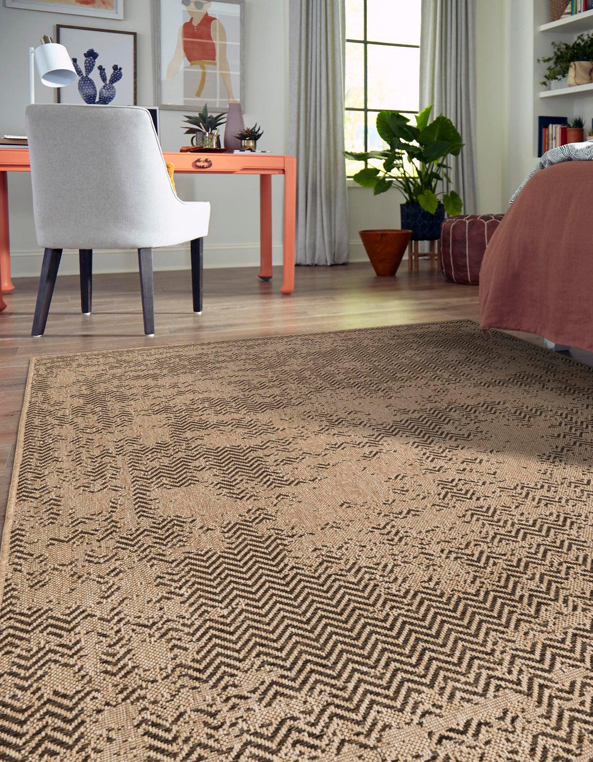 Dunes Tempest Natural & Brown Area Rug | Original supplier photo 2