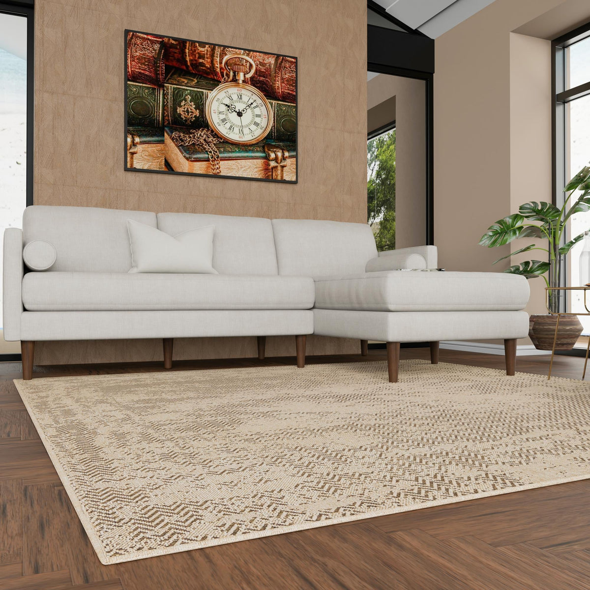 Dunes Tempest Natural & Brown Area Rug | Original supplier photo 23