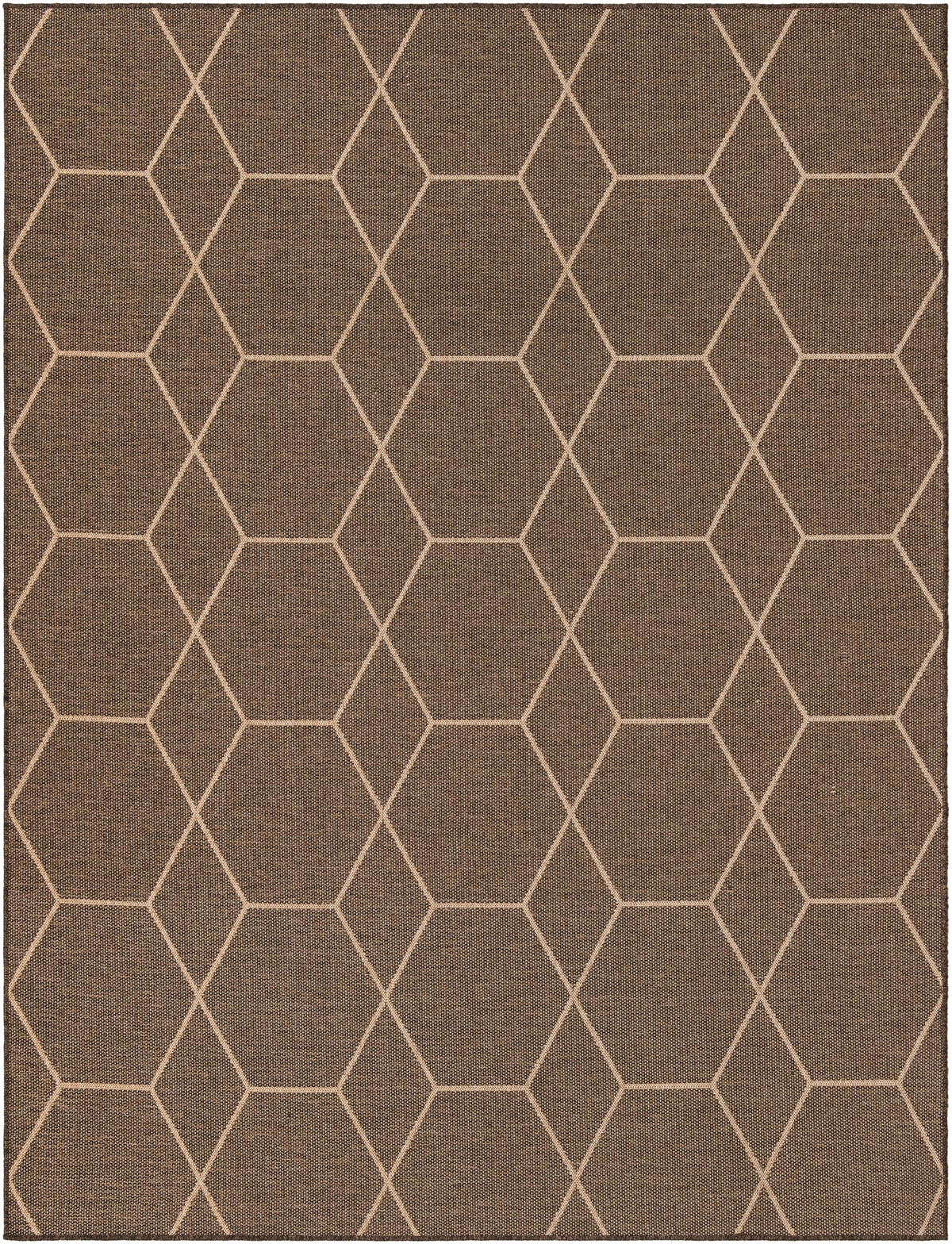 Dunes Badain Brown & Natural Area Rug | exact lead 3195878 overhead