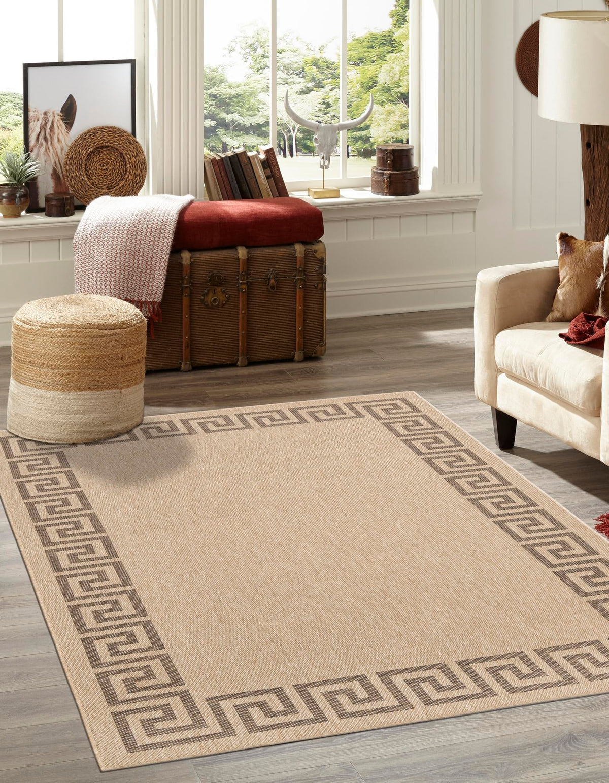Dunes Areia Natural & Brown Area Rug | Original supplier photo 2
