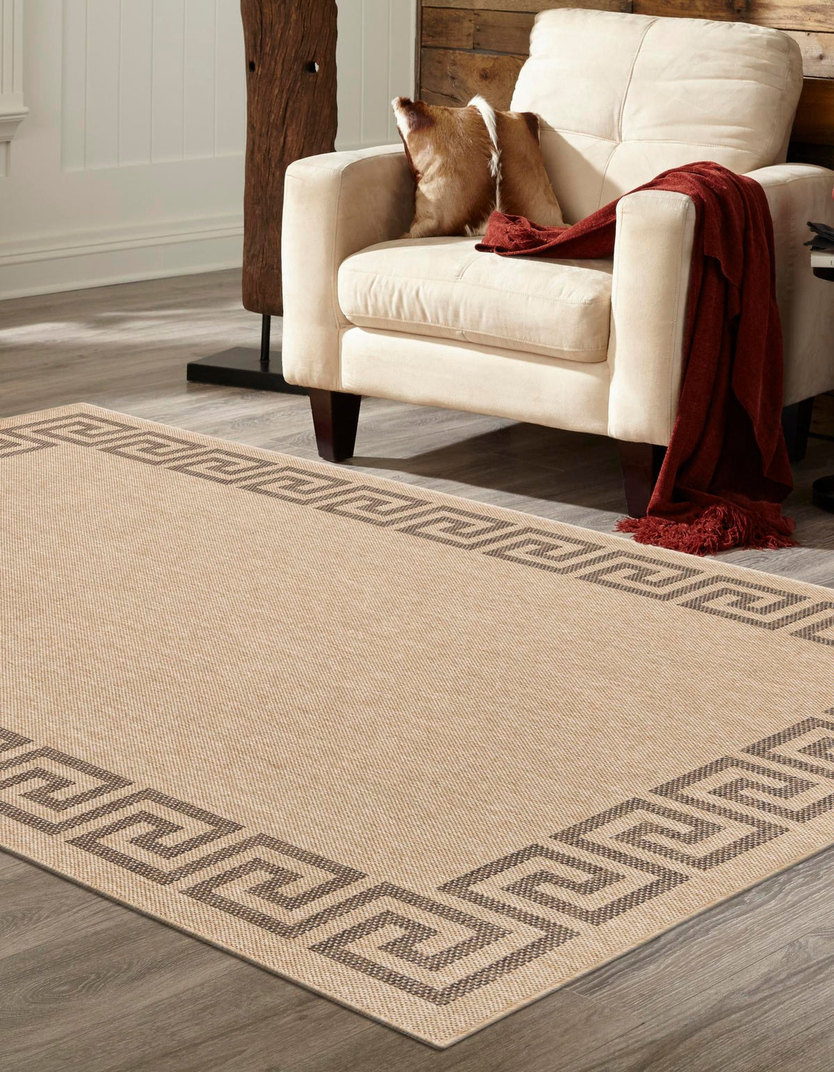 Dunes Areia Natural & Brown Area Rug | Original supplier photo 3