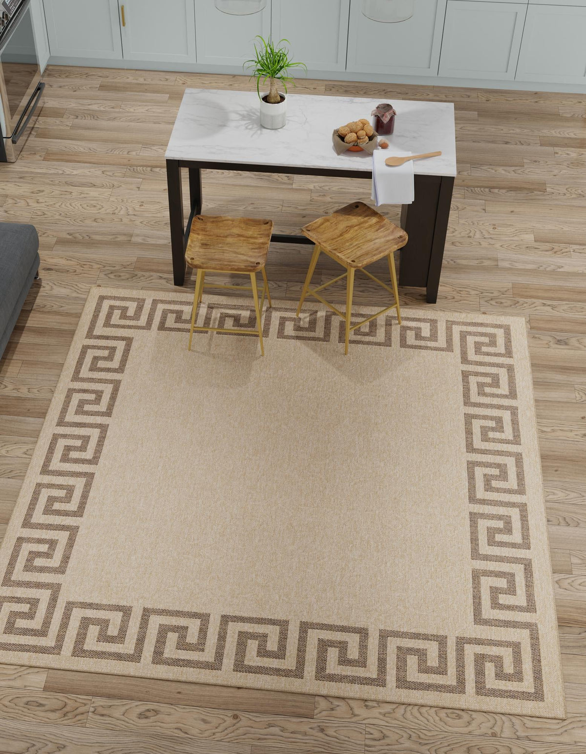 Dunes Areia Natural & Brown Area Rug | Original supplier photo 26