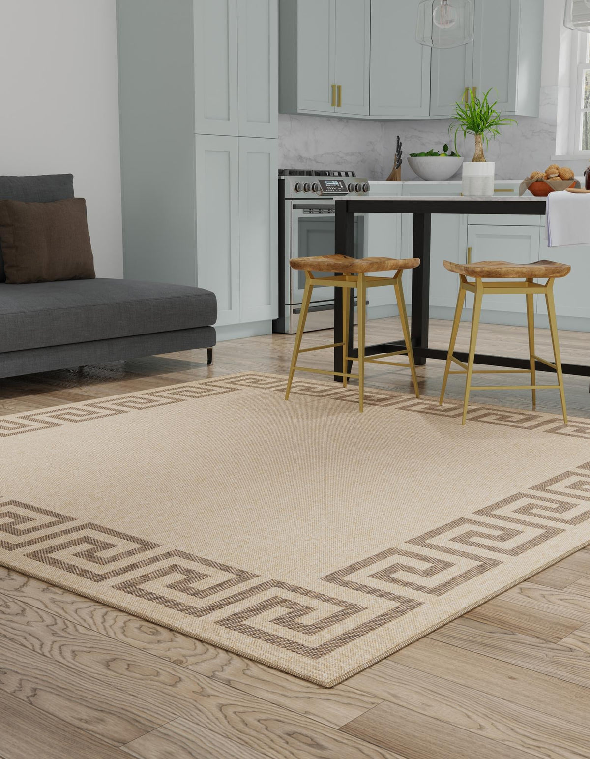 Dunes Areia Natural & Brown Area Rug | Original supplier photo 28