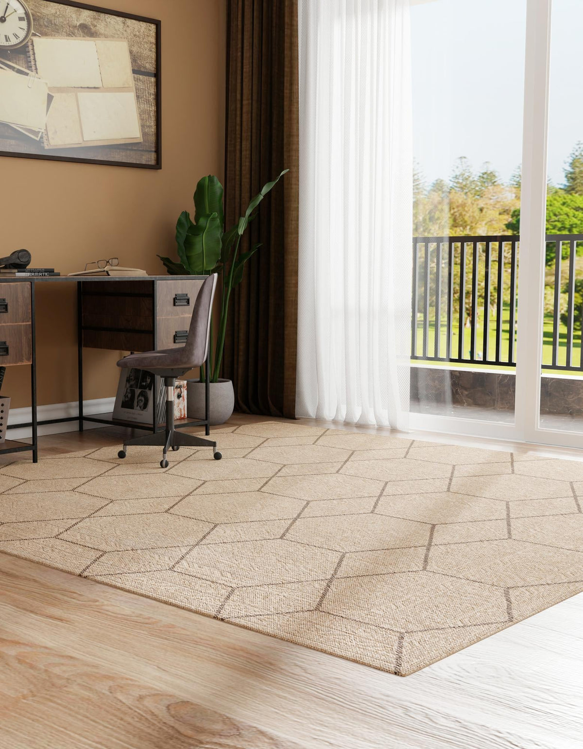 Dunes Badain Natural & Brown Area Rug | Original supplier photo 13