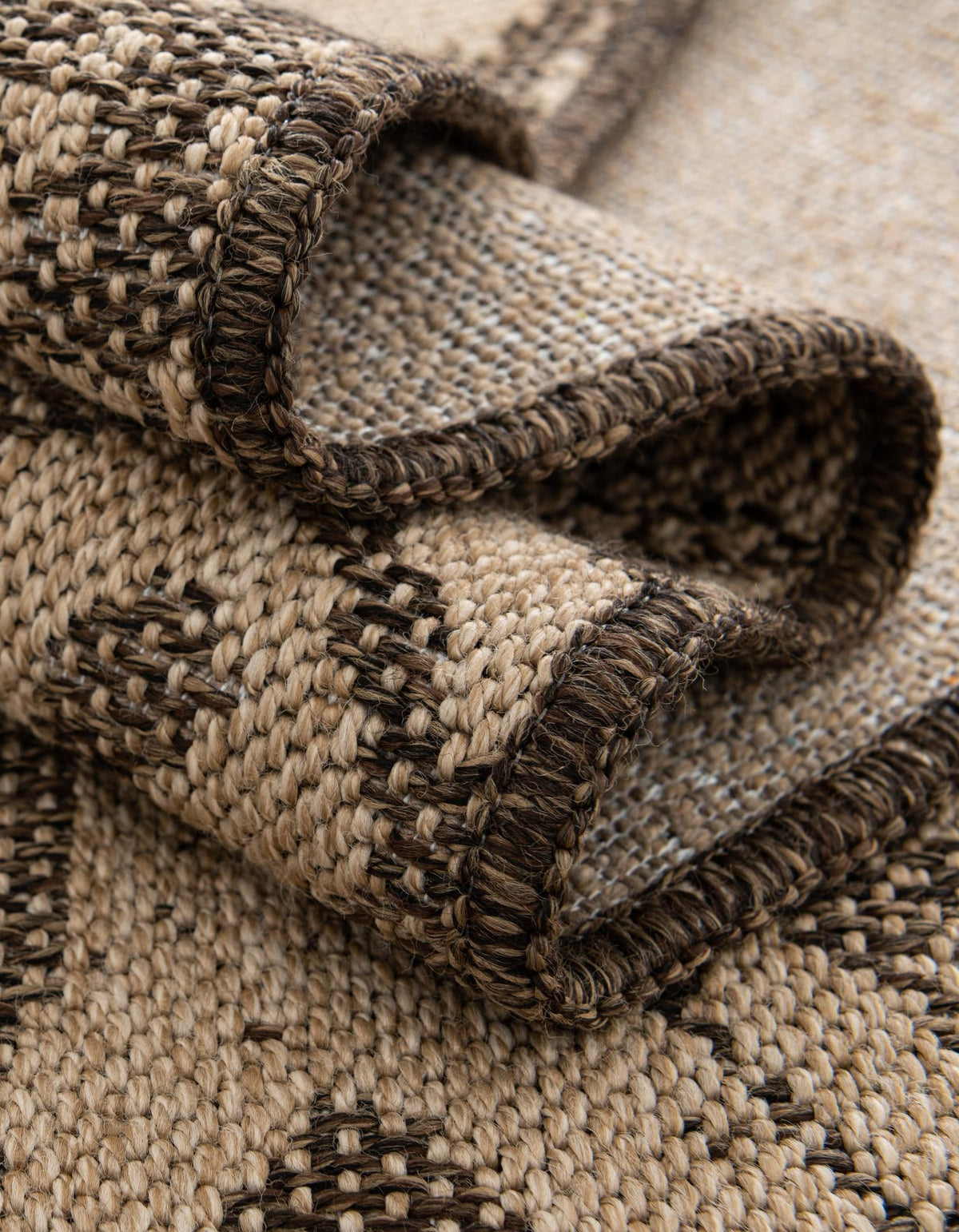 Dunes Pasir Natural and Brown Area Rug | original supplier alternate detail or shape