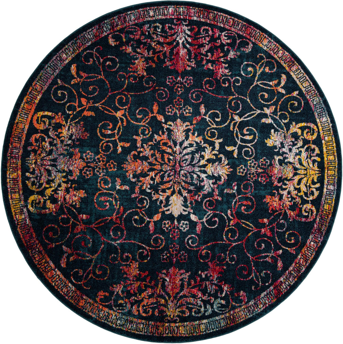 Penrose Kate Navy Blue & Ivory Area Rug: Original supplier detail or alternative rug shot
