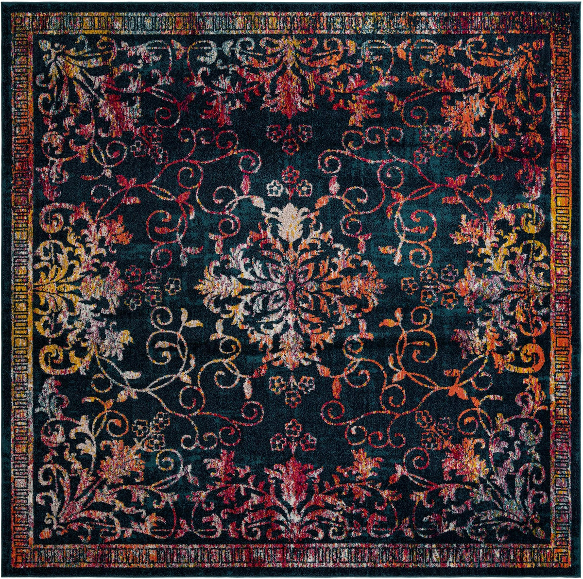 Penrose Kate Navy Blue & Ivory Area Rug: Original supplier detail or alternative rug shot
