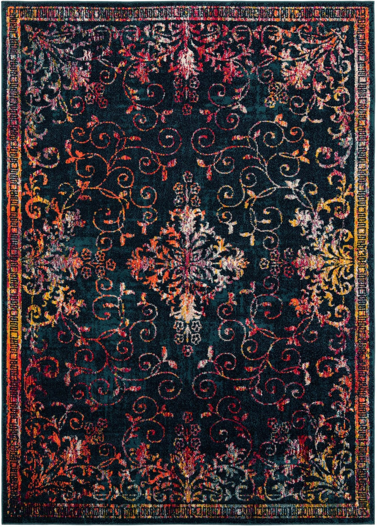 Penrose Kate Navy Blue & Ivory Area Rug: Exact default SKU 3205881 overhead