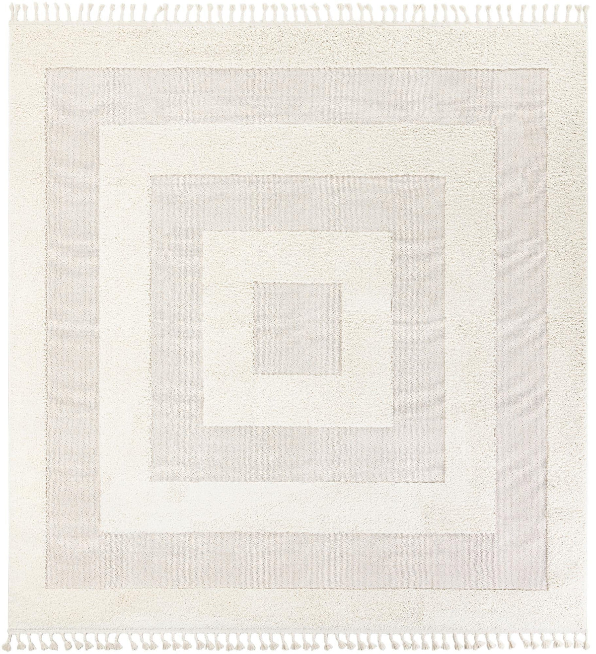 Boho Mimi Ivory & Gray Area Rug | Original manufacturer close-up / detail / alternate shape 