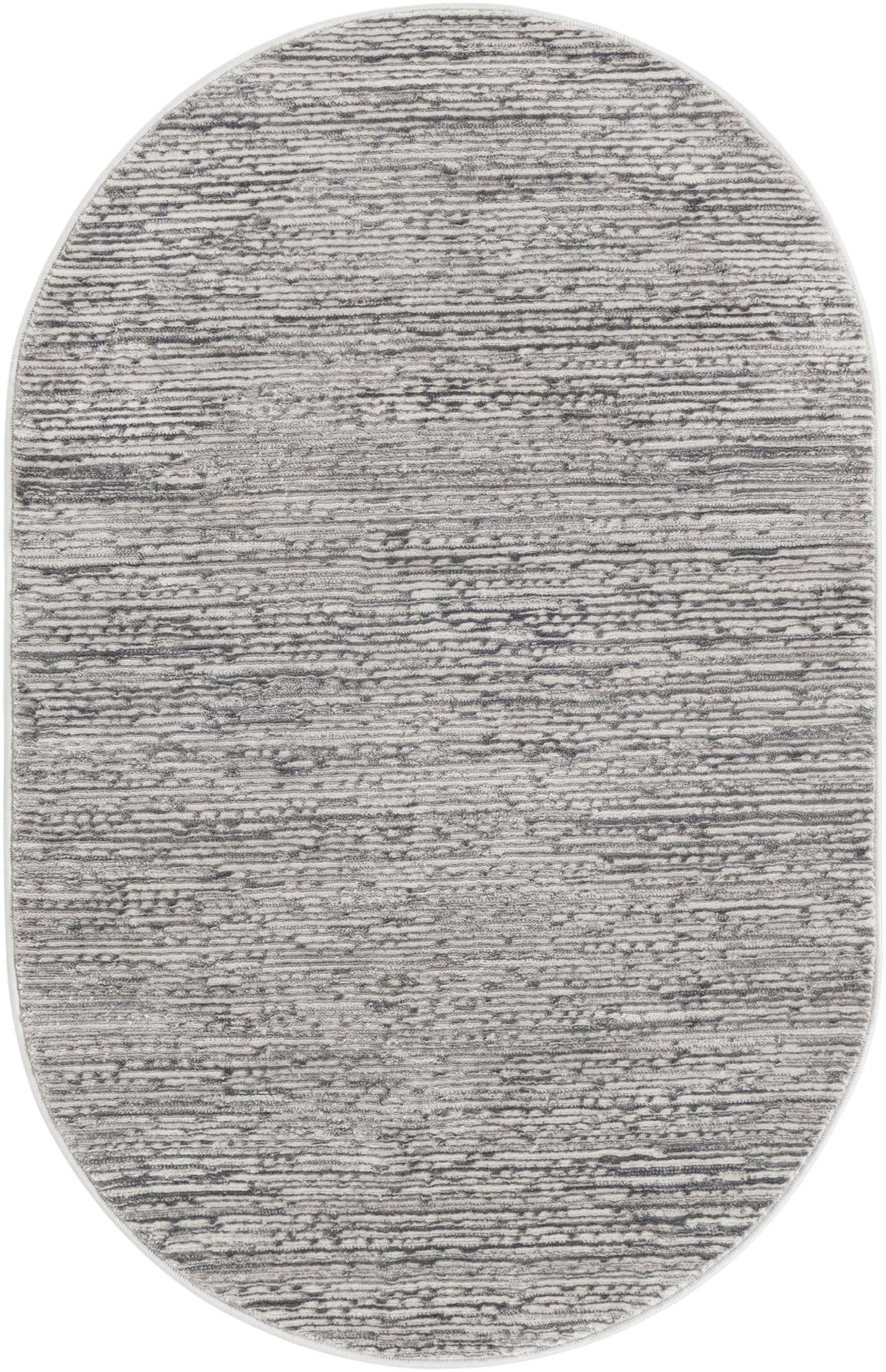 Finsbury Kate Gray & Ivory Area Rug | Original manufacturer close-up / detail / alternate shape 