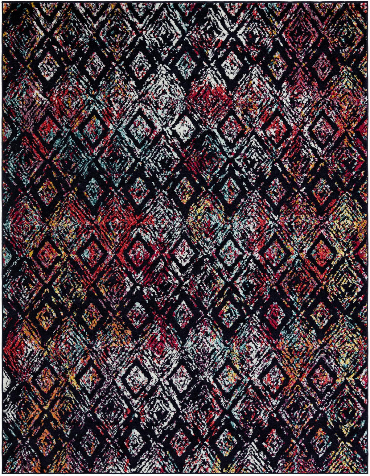 Penrose Ivy Multi & Ivory Area Rug | Rectangle overhead | SKU 3208312