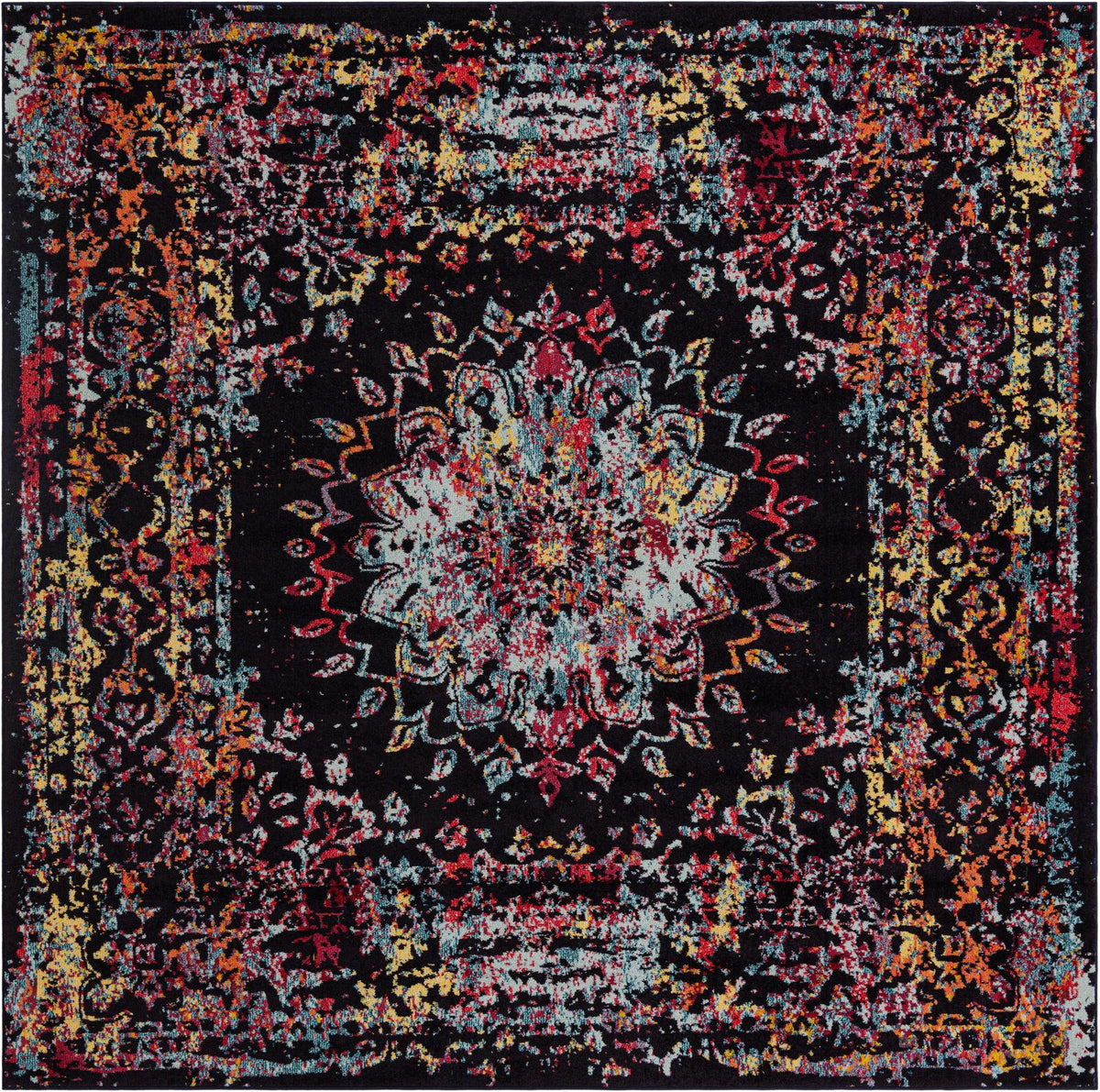 Penrose Sarah Multi & Light Blue Area Rug: Original supplier detail or alternative rug shot