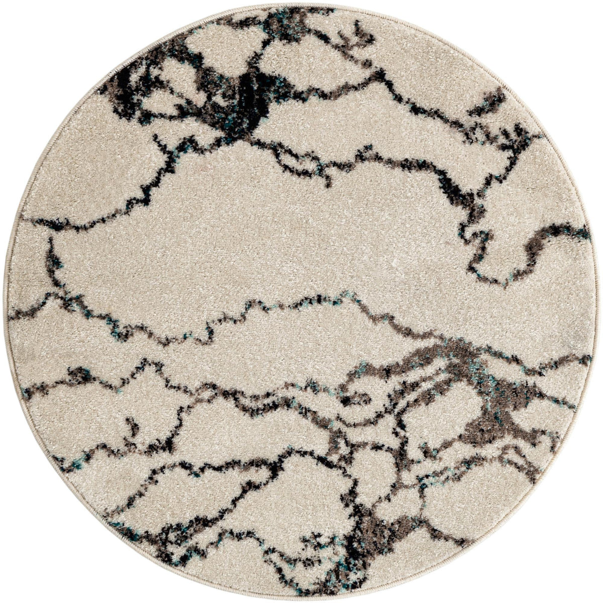 Penrose Hannah Ivory & Black Area Rug: Original supplier detail or alternative rug shot
