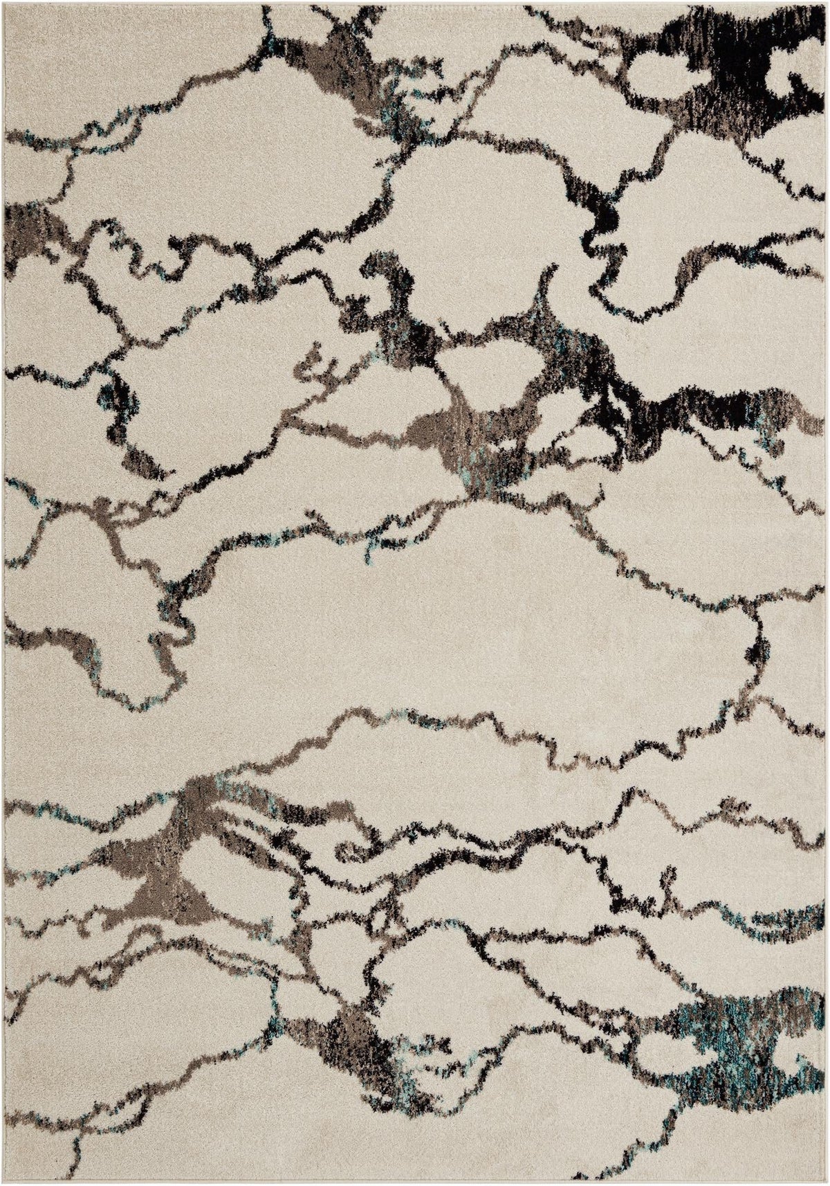 Penrose Hannah Ivory & Black Area Rug: Exact default SKU 3209568 overhead