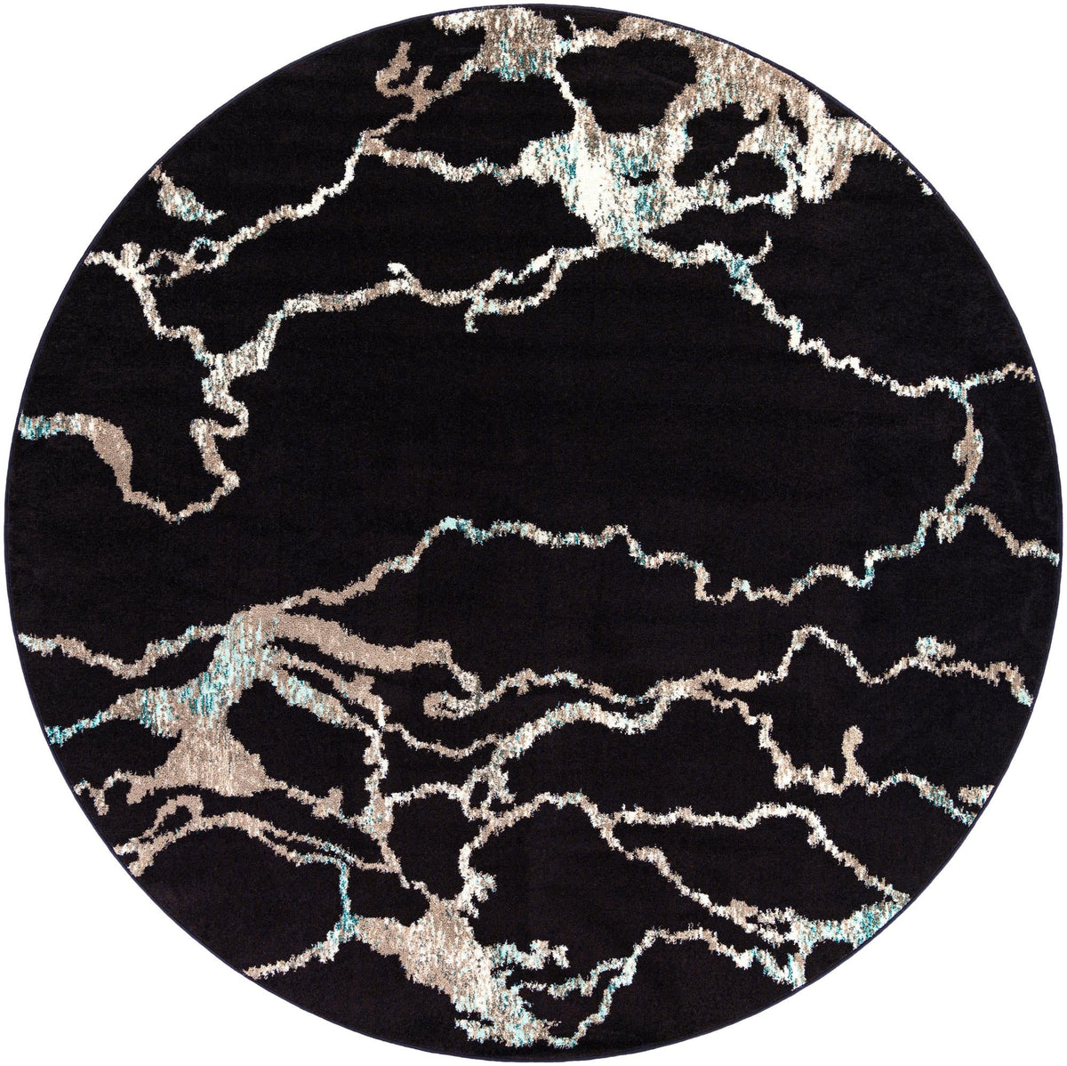 Penrose Hannah Navy Blue & Beige Area Rug | Manufacturer additional original detail or rug view
