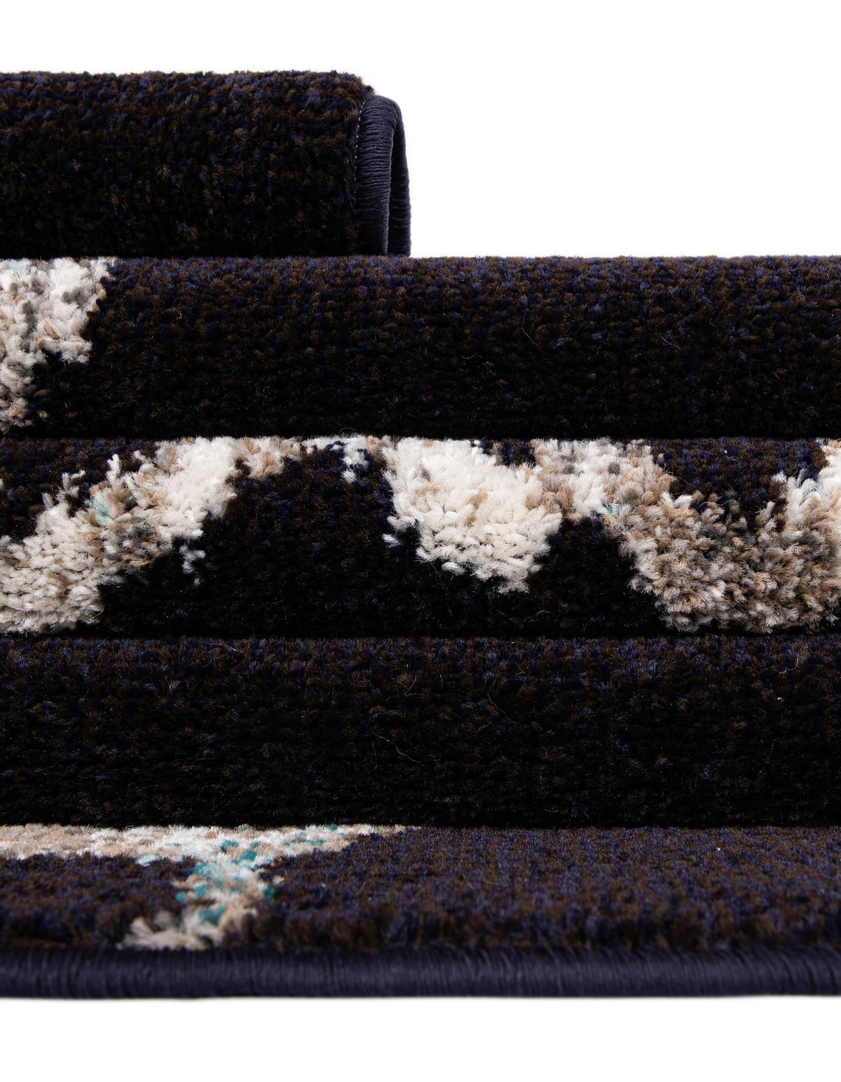Penrose Hannah Navy Blue & Beige Area Rug | Manufacturer additional original detail or rug view
