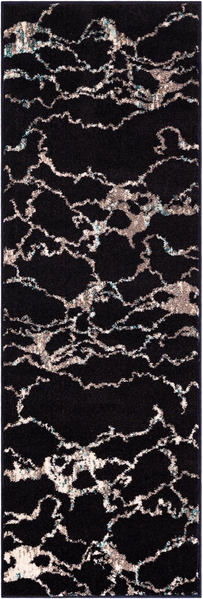 Penrose Hannah Navy Blue & Beige Area Rug | Manufacturer additional original detail or rug view