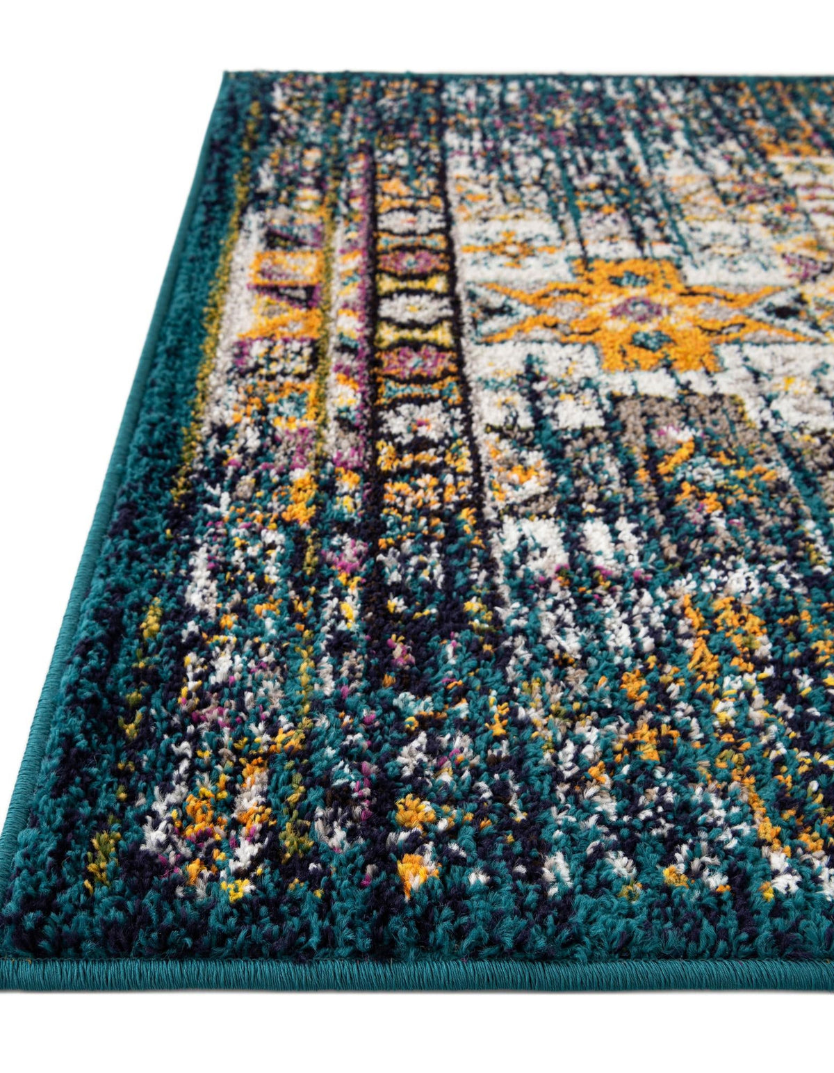 Penrose Kristen Teal & Beige Area Rug | Unique Loom high-resolution supplier additional photo 3210612_image_1032.jpg