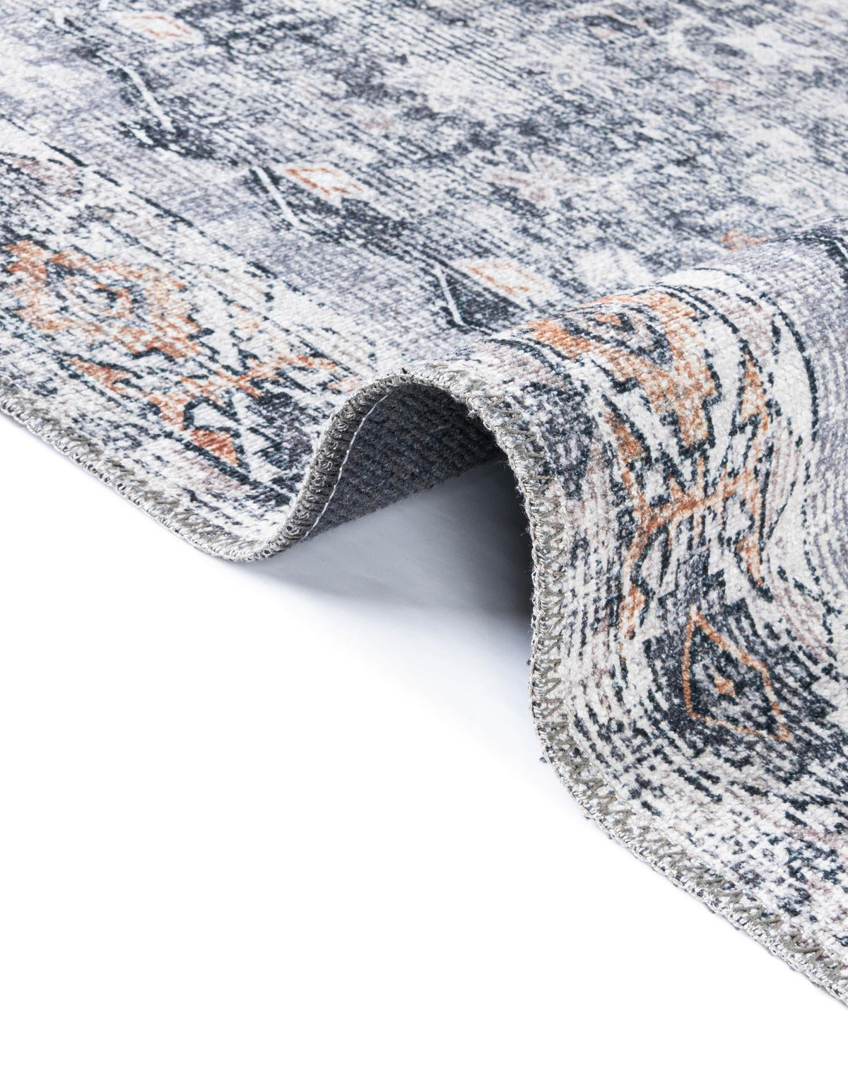 Yara Akash Antique Gray/Black | Supplier rug image / alternate view
